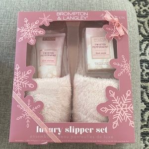 Brompton & Langley Luxury Slipper Set - Twisted Peppermint